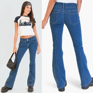 EDIKTED Harriot Flare Jeans Women’s Small Size 4